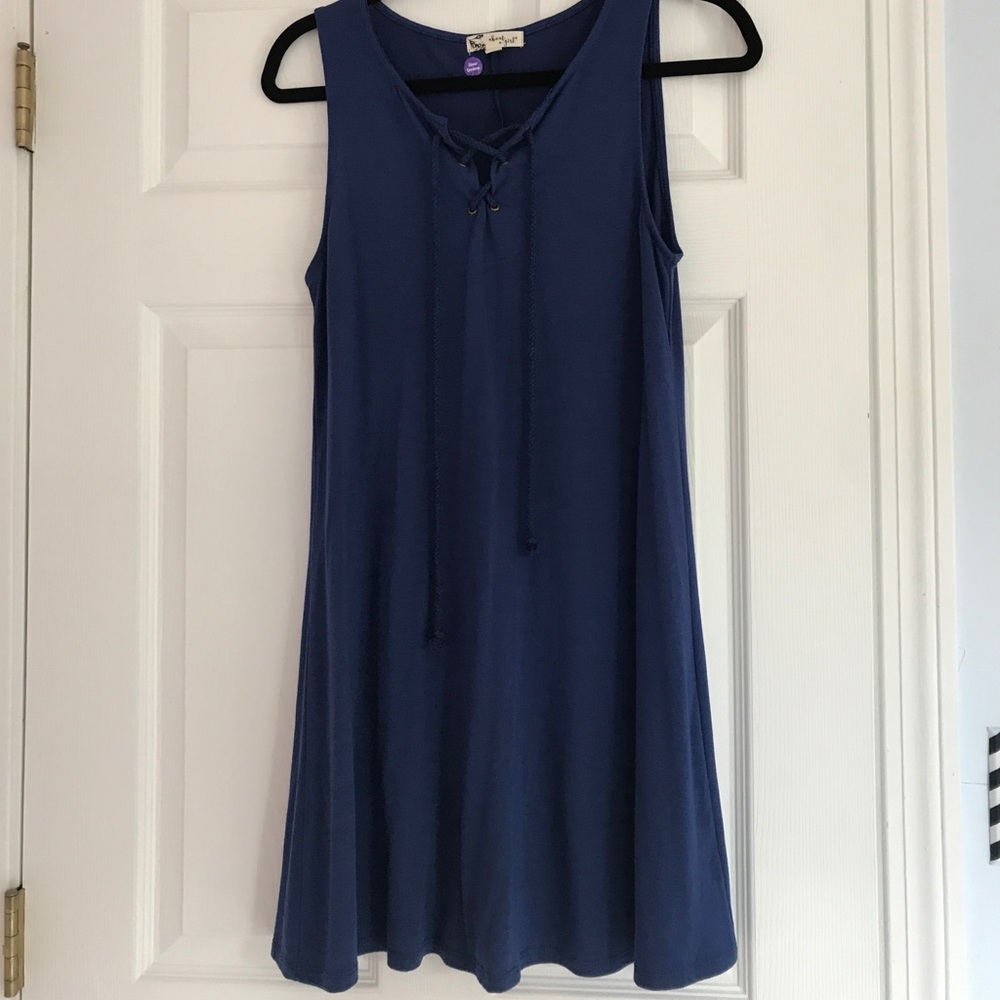 Blue Sleeveless Dress